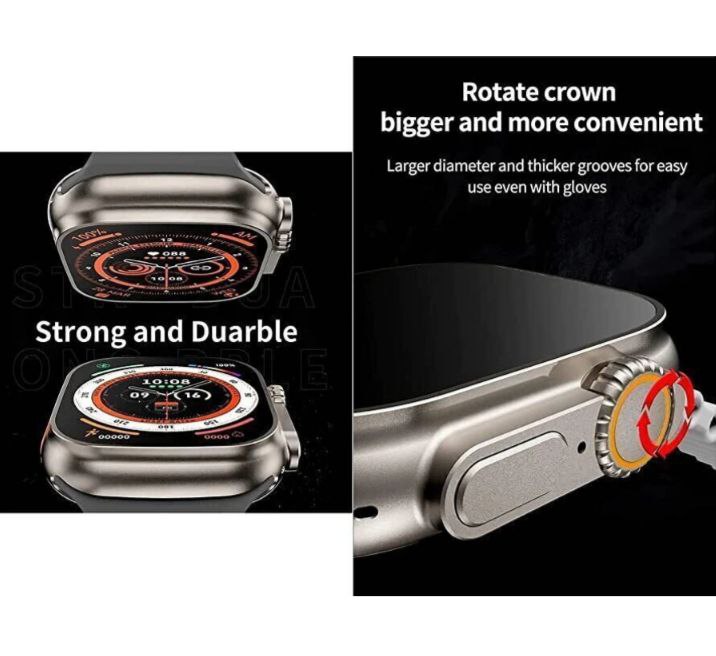 T800 ultra smart watch & wireless charging smart watch ( free size)